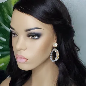 Asymmetrical Oval Earrings
