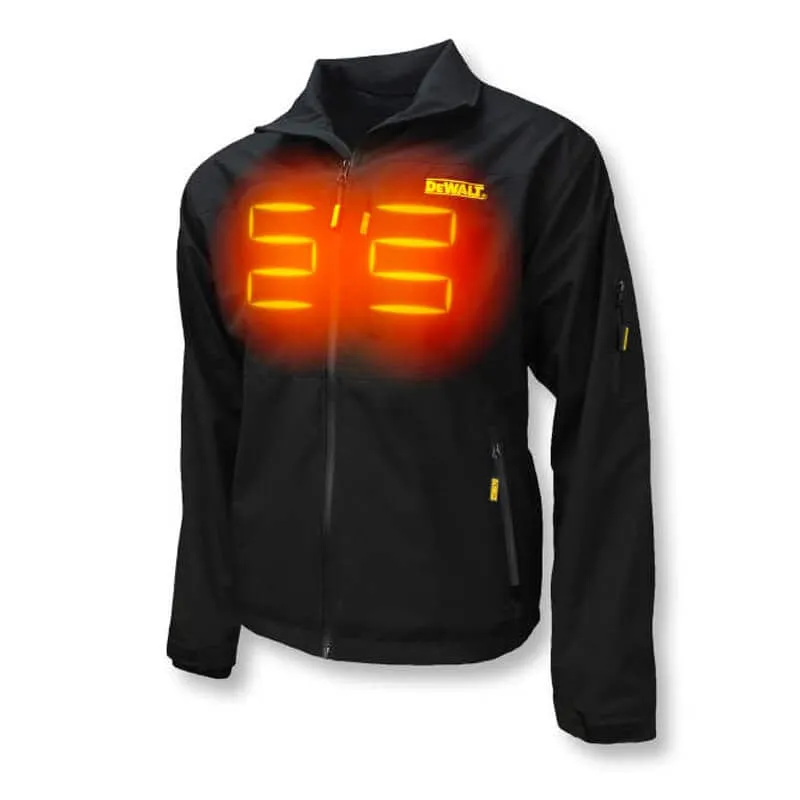 DEWALT Heated Structured Soft Shell Jacket Black Without Battery