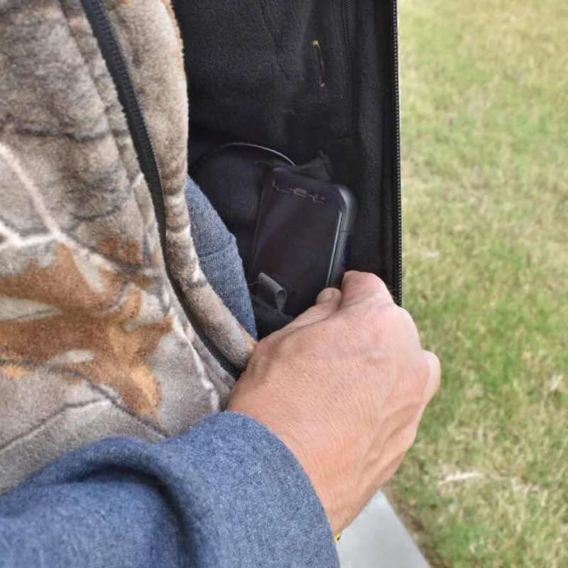 DEWALT Realtree Xtra Camouflage Fleece Heated Vest With Battery & Charger