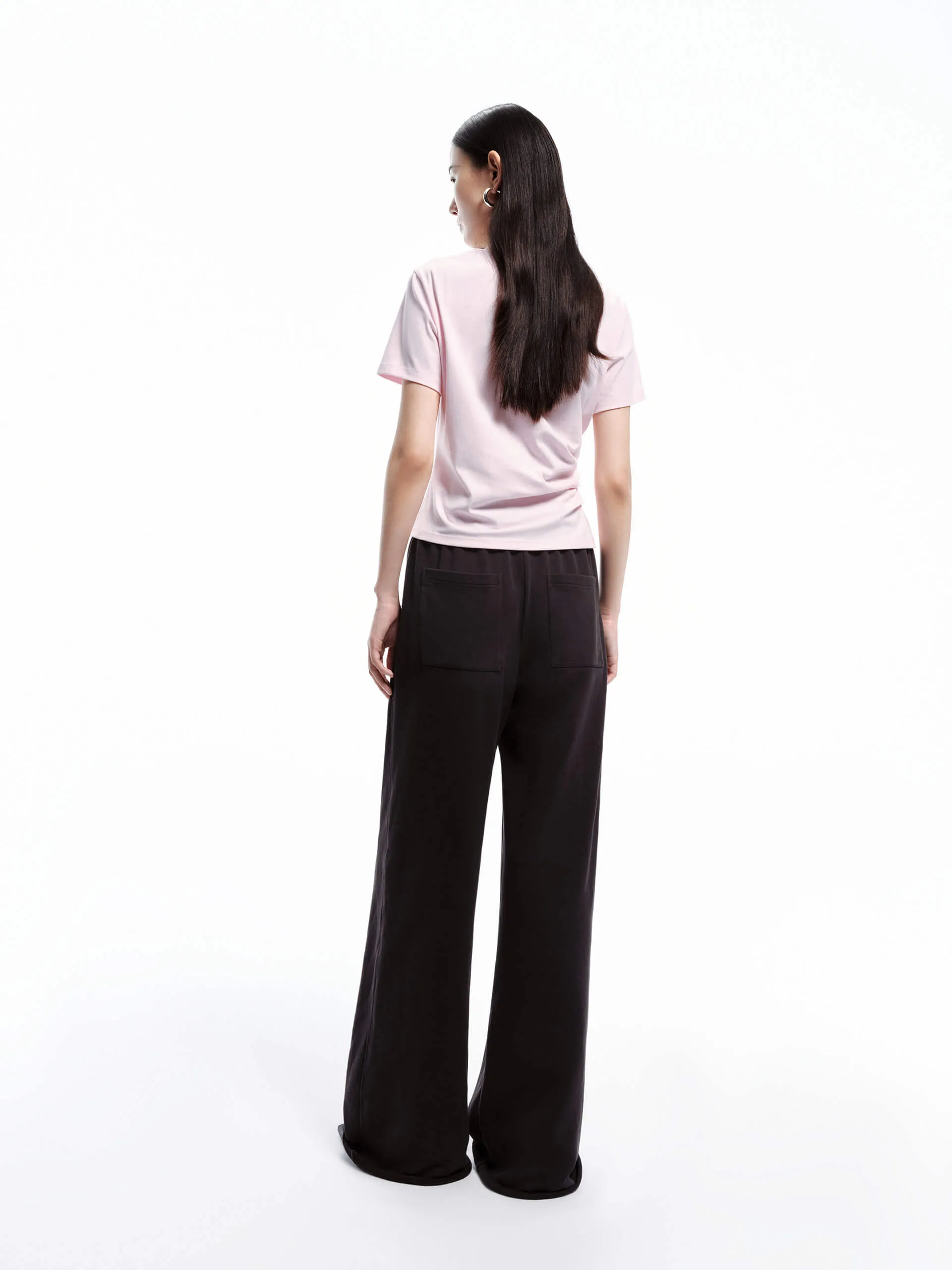 Drawstring Wide Leg Pants