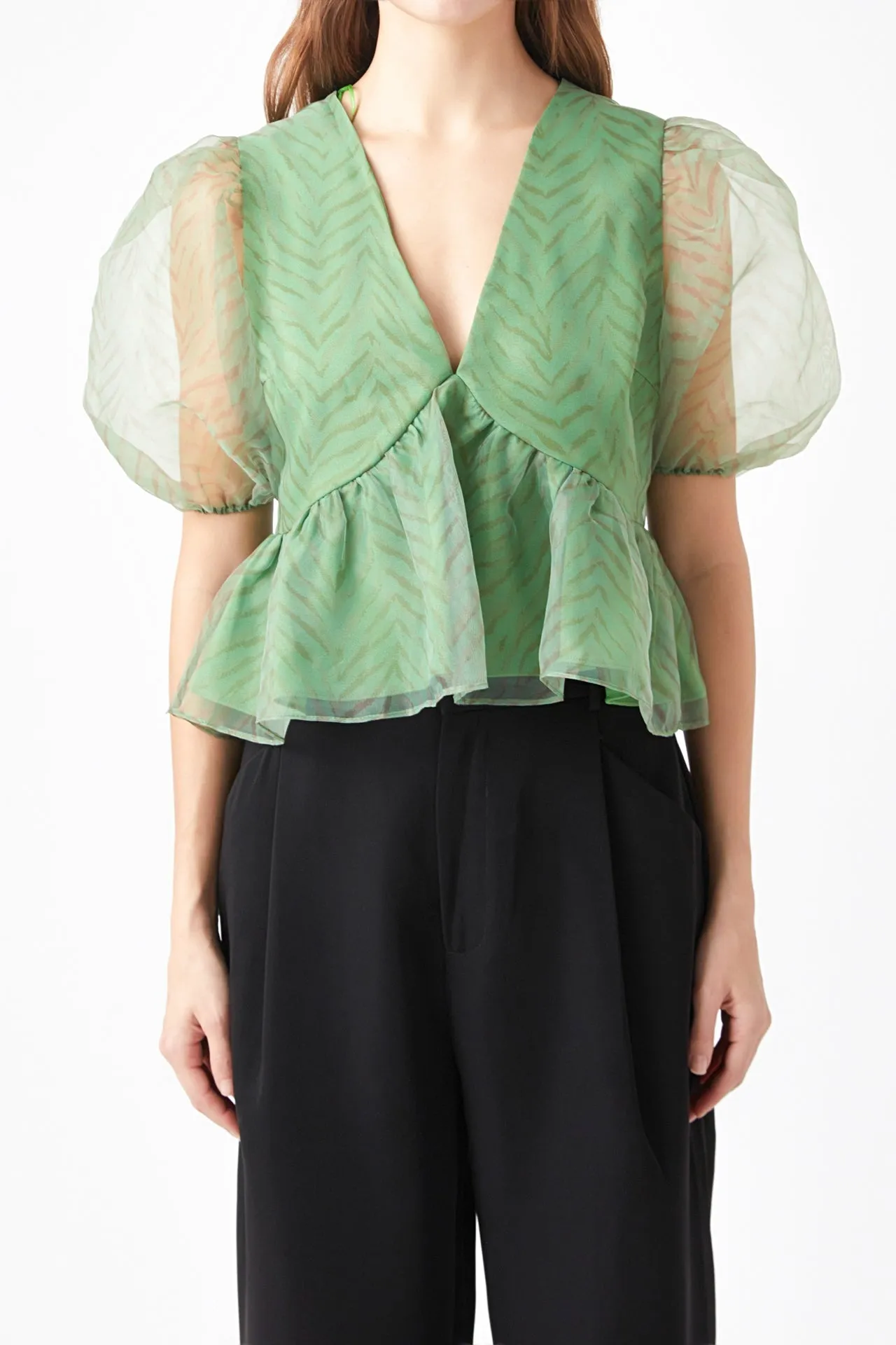 Endless Rose - Organza Zebra Top