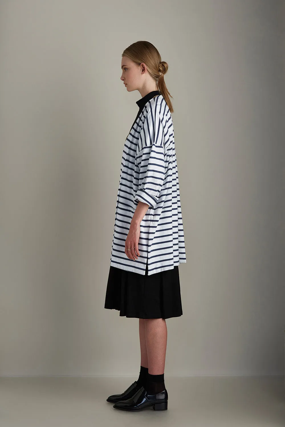 Gesture Cardigan - Blue & White Stripe