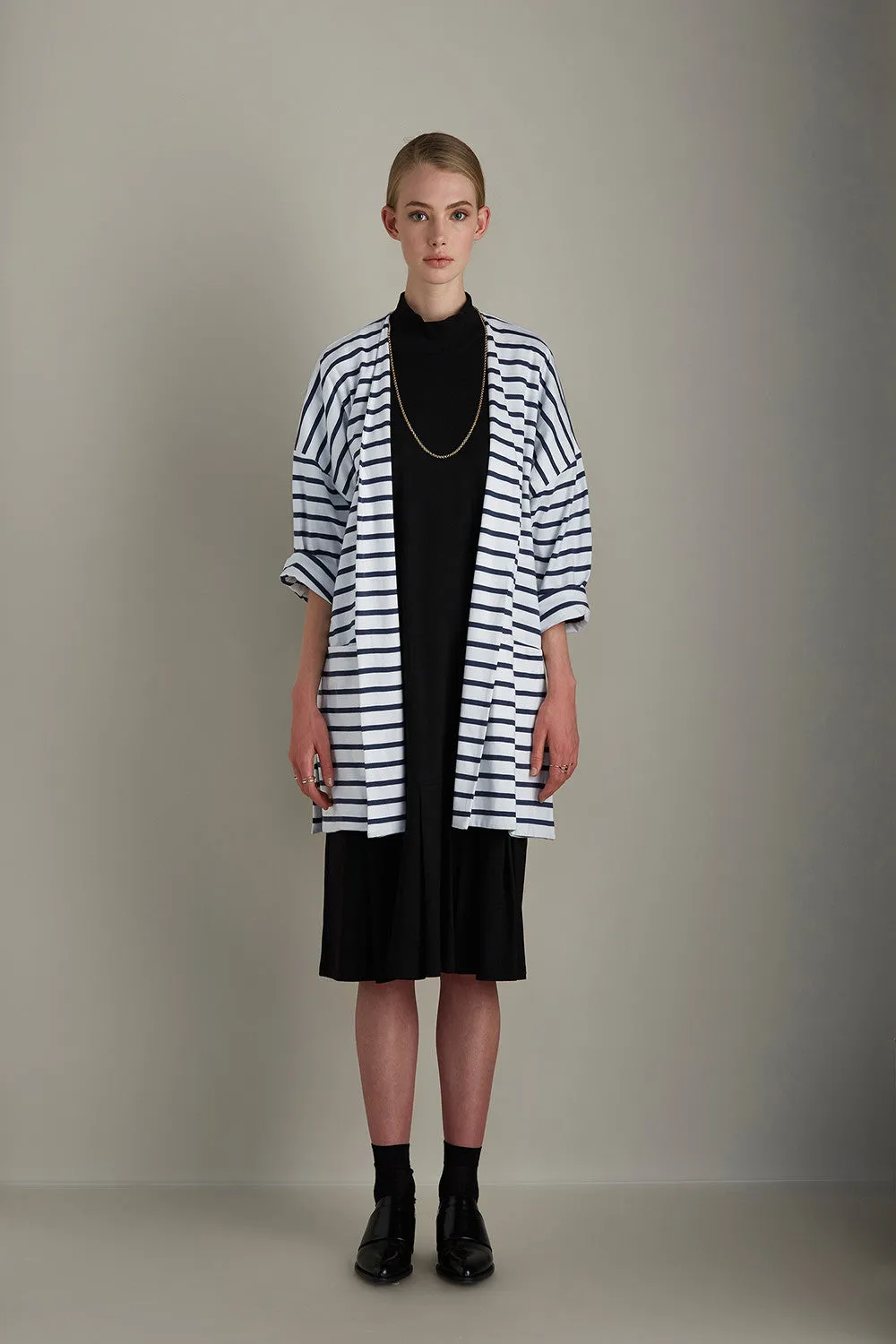 Gesture Cardigan - Blue & White Stripe