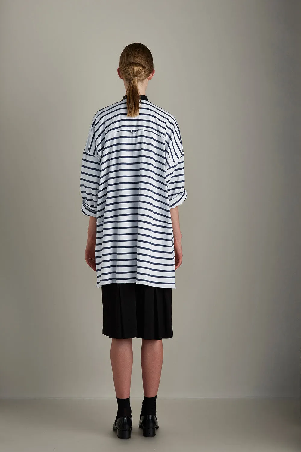 Gesture Cardigan - Blue & White Stripe