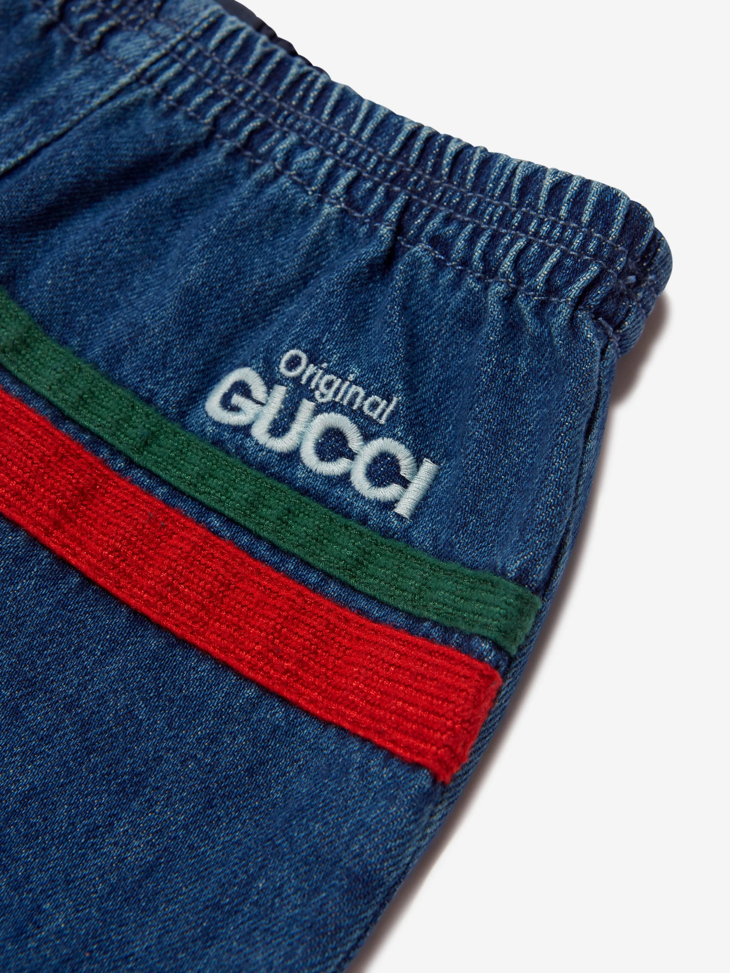 Gucci Baby Denim Logo Trousers
