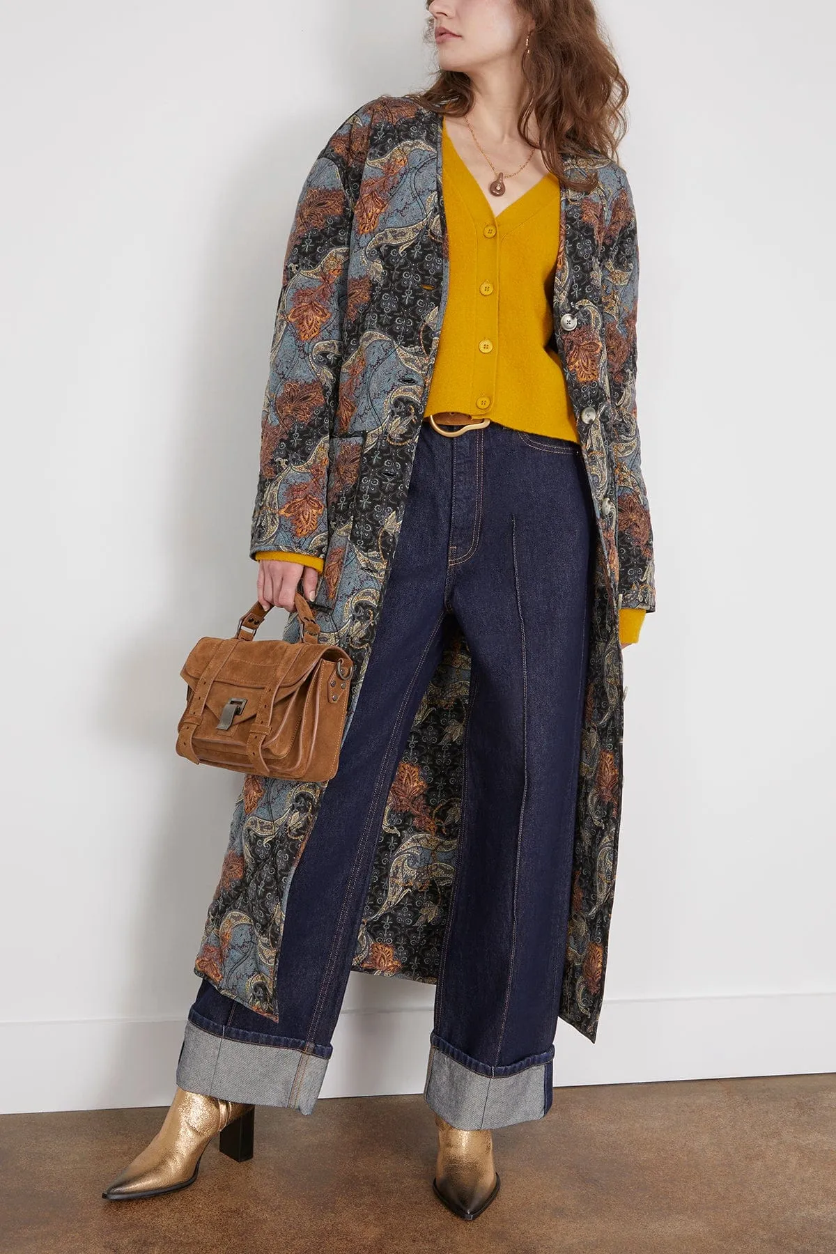 Theo Coat in Azure