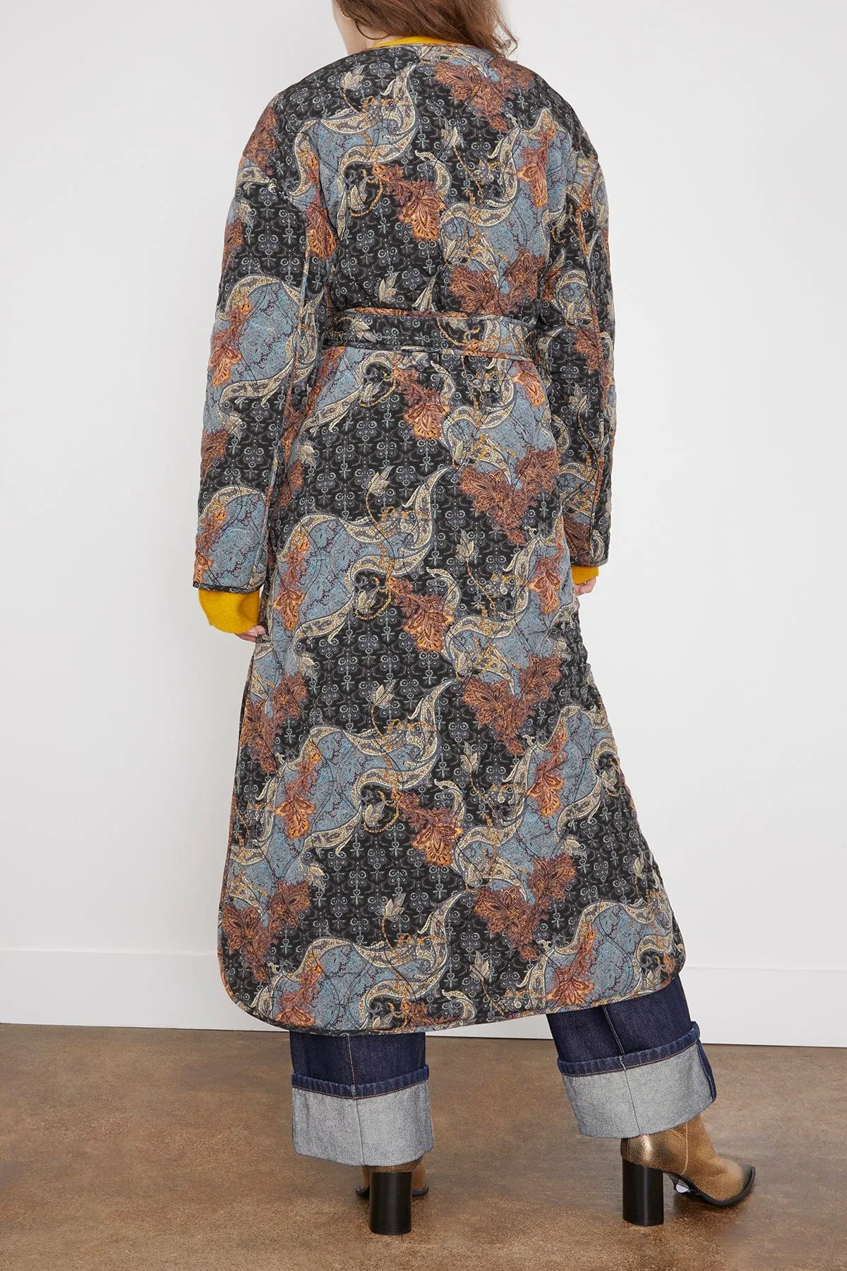 Theo Coat in Azure