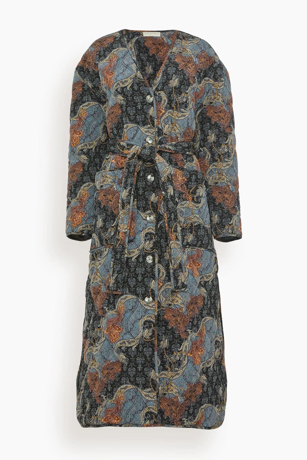 Theo Coat in Azure