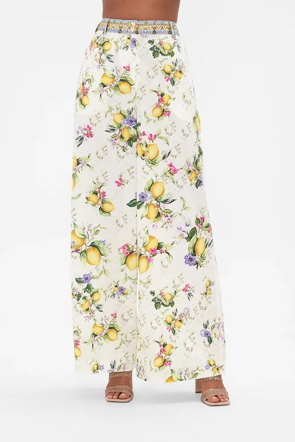 WIDE LEG WAISTED PANT