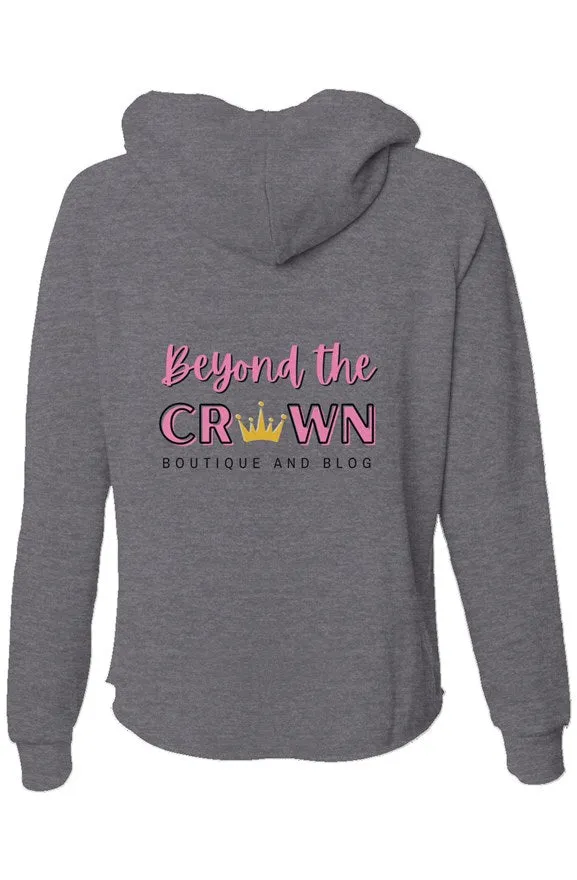 Womens Lightweight Wash Zip Hoodie