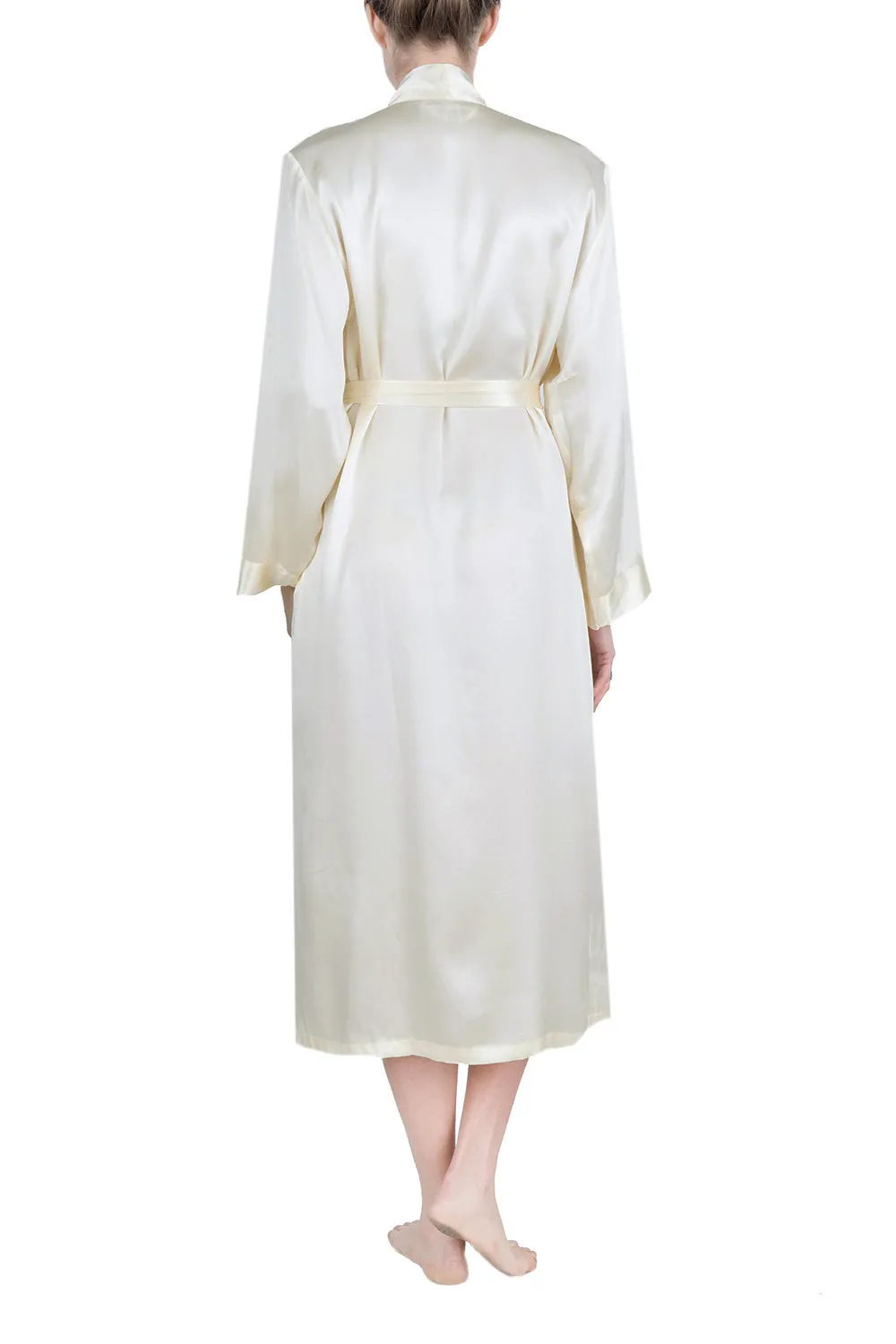 Women's Silk Sleepwear 100% Silk Long Robe